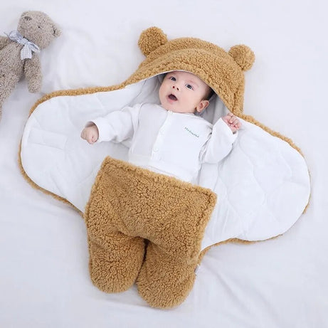 Couverture à Capuche pour Bébé en Coton Doux